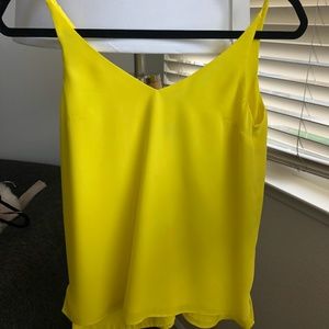 Topshop Bright Yellow Spaghetti Top